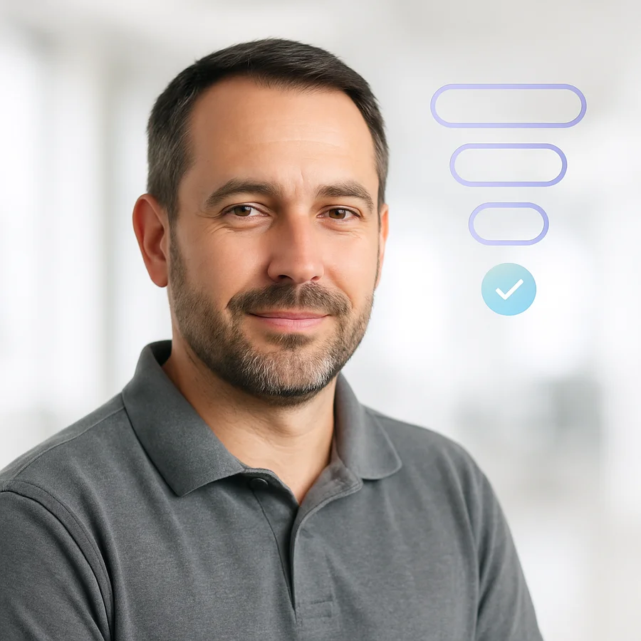 Contractor receiving quote via email